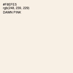 #F8EFE5 - Dawn Pink Color Image